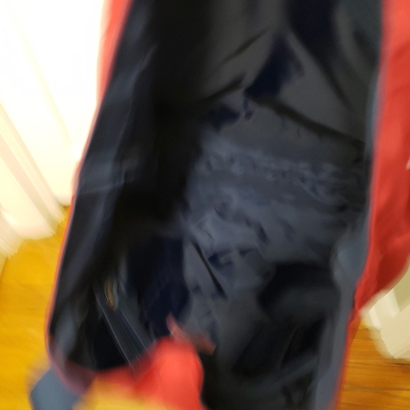 Vineyard Vines Large Travel/Beach Tote Red/blue Open Top - Picture 4 of 7